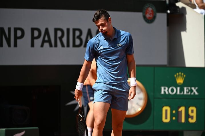 Arthur Gea déçu lors de son premier tour à Roland-Garros.