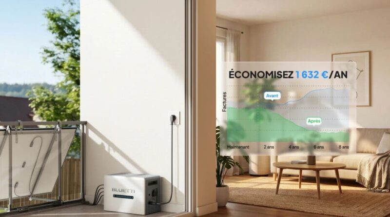 Solaire de balcon : la batterie Bluetti peut-elle faire économiser 1 600 € ?