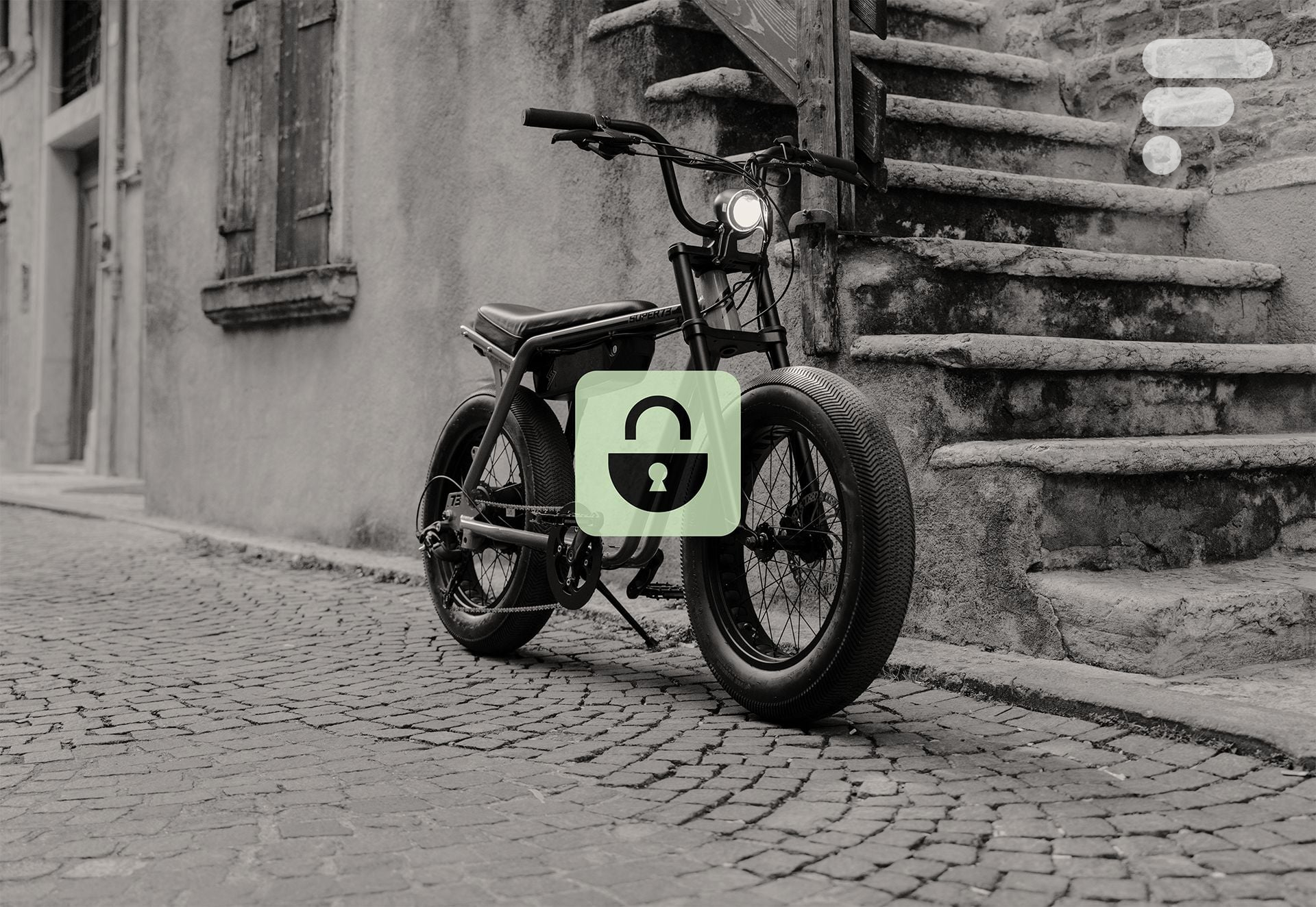 Super73 fatbike électrique connectivité Comodule
