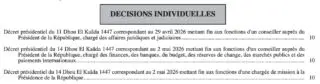 Tebboune ne limoge pas deux conseillers à la Présidence.