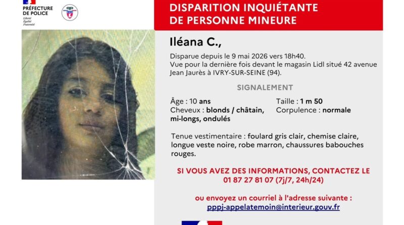 Val-de-Marne : Disparition d'une enfant de 10 ans, appel à témoins