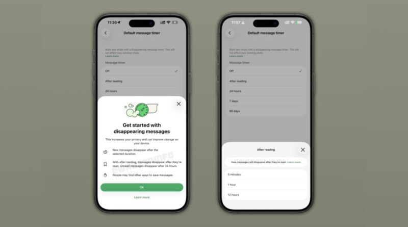 WhatsApp annonce enfin des messages éphémères après lecture.