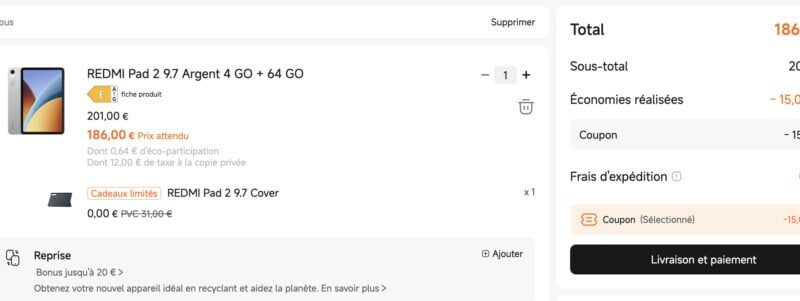 Xiaomi réduit déjà le prix de la Redmi Pad 2 9.7, tablette 2K 120 Hz