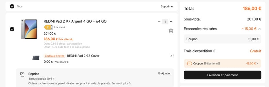 Xiaomi réduit déjà le prix de la Redmi Pad 2 9.7, tablette 2K 120 Hz