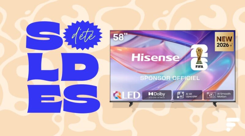 150 euros de réduction sur le TV Hisense 58 pouces avec Dolby Atmos et Dolby Vision