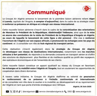 Air Algérie ne lance pas sa première liaison directe vers cette ville.