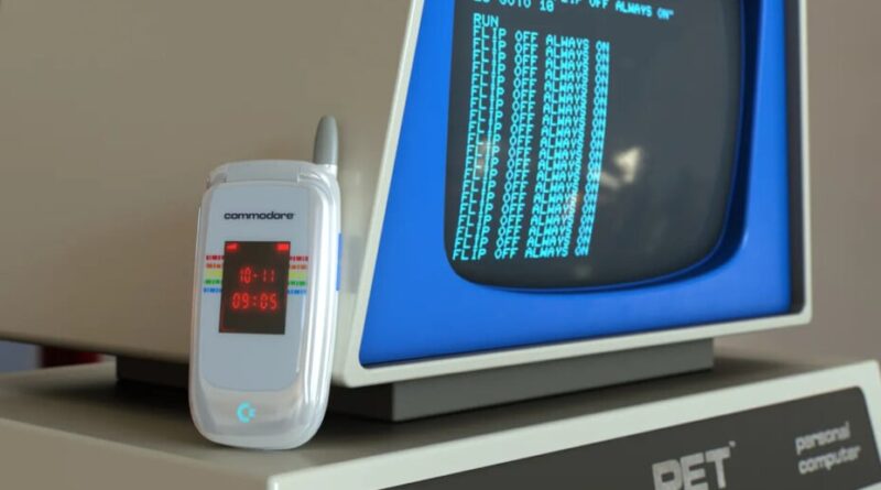 Commodore lance un téléphone à clapet : Spotify, Uber autorisés, Instagram bloqué.