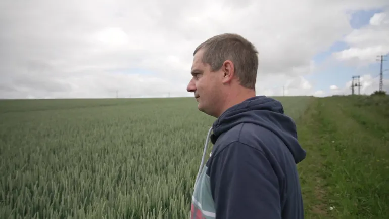 Adrien Libois, agriculteur dans la région d’Andenne, dans le Namurois