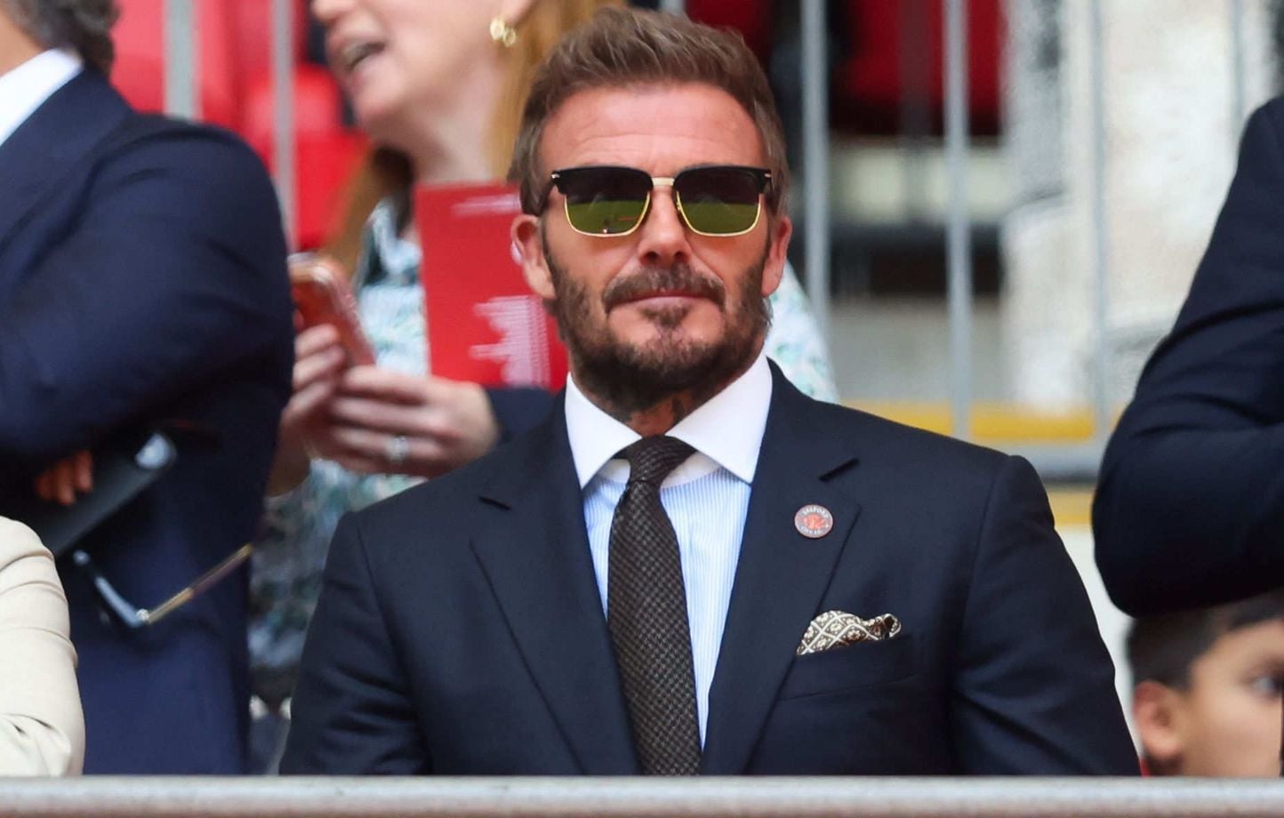 David Beckham, déjà honoré d'une statue, obtient son étoile à Hollywood.