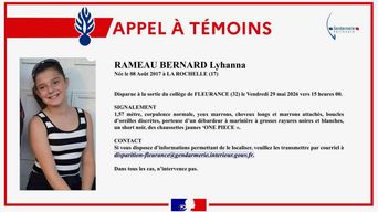 Disparition de Lyhanna dans le Gers : un père suspecté, 41 ans