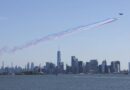 États-Unis : La Patrouille de France brille au-dessus de la Statue de la Liberté