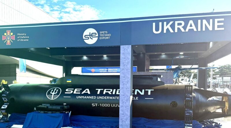 Eurosatory : Le drone sous-marin ukrainien « Sea Trident » en kamikaze