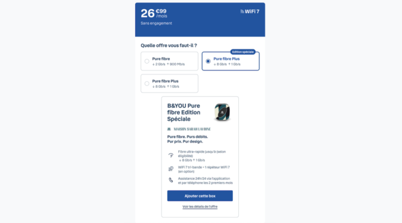 Forfait 5G 100 Go et fibre ultra rapide à petit prix.