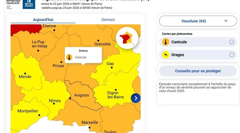 France : deux enfants retrouvés morts dans une voiture à Carpentras durant la canicule