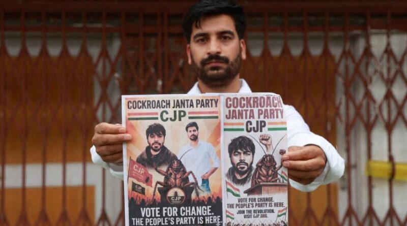Inde : Le « parti des cafards » ne séduit pas que les jeunes.