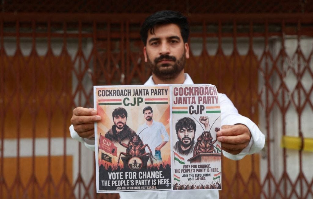 Inde : Le « parti des cafards » ne séduit pas que les jeunes.