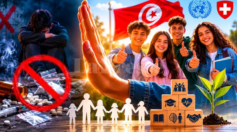 La Tunisie lance un projet national de prévention des drogues chez les jeunes.
