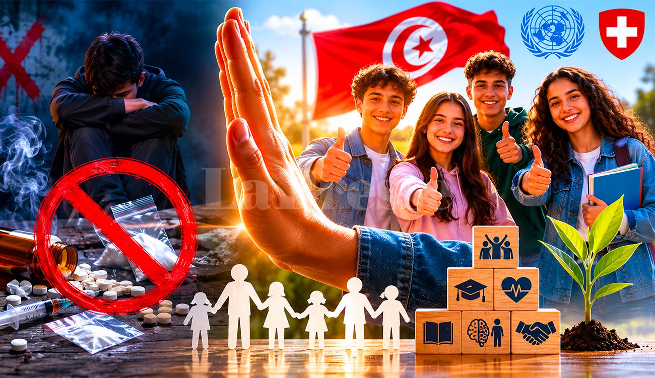 La Tunisie lance un projet national de prévention des drogues chez les jeunes.