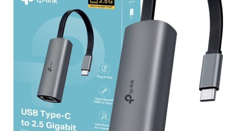 L'adaptateur USB-C Ethernet TP-Link 2,5 Gb/s pour PC portable ne coûte plus que -56 %.
