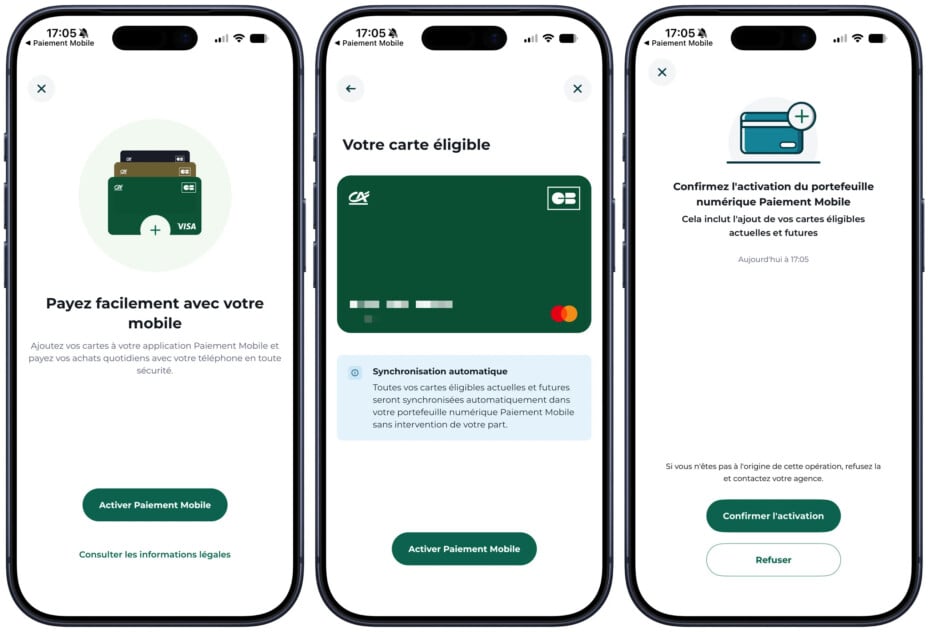 L'application du Crédit Agricole remplace Apple Pay sur iPhone.