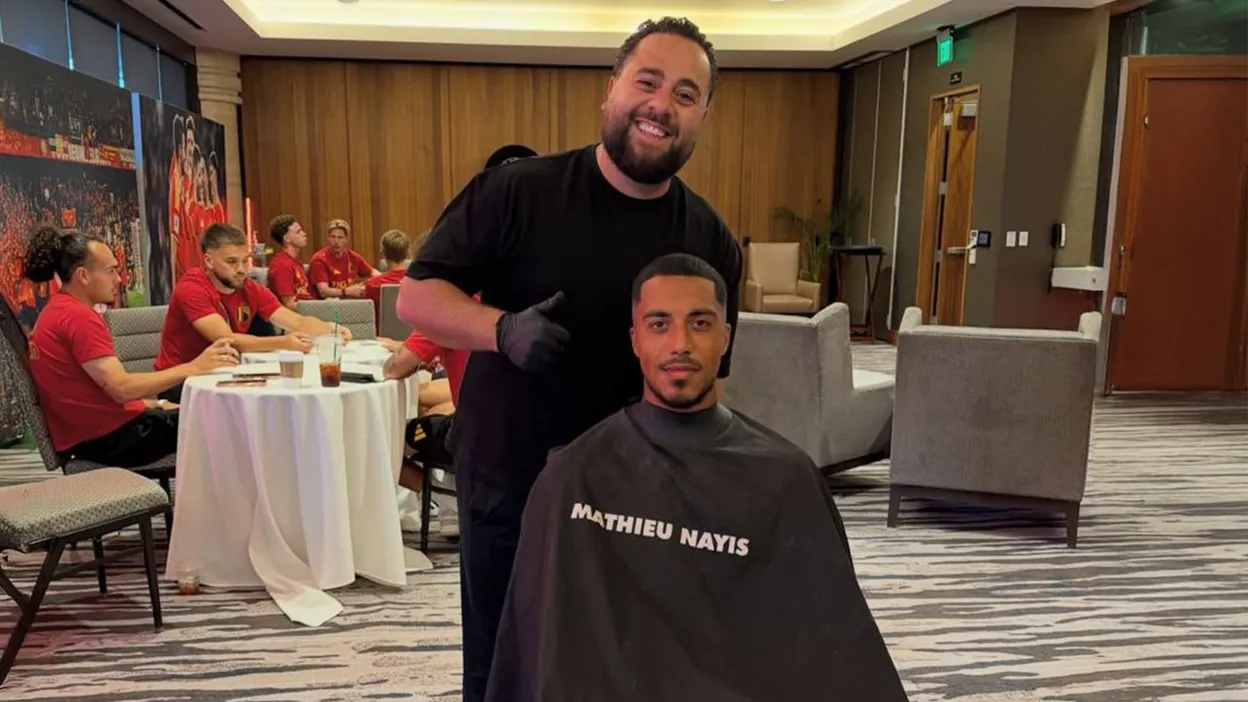 Le coiffeur des Diables rouges, témoin de l'équipe nationale belge