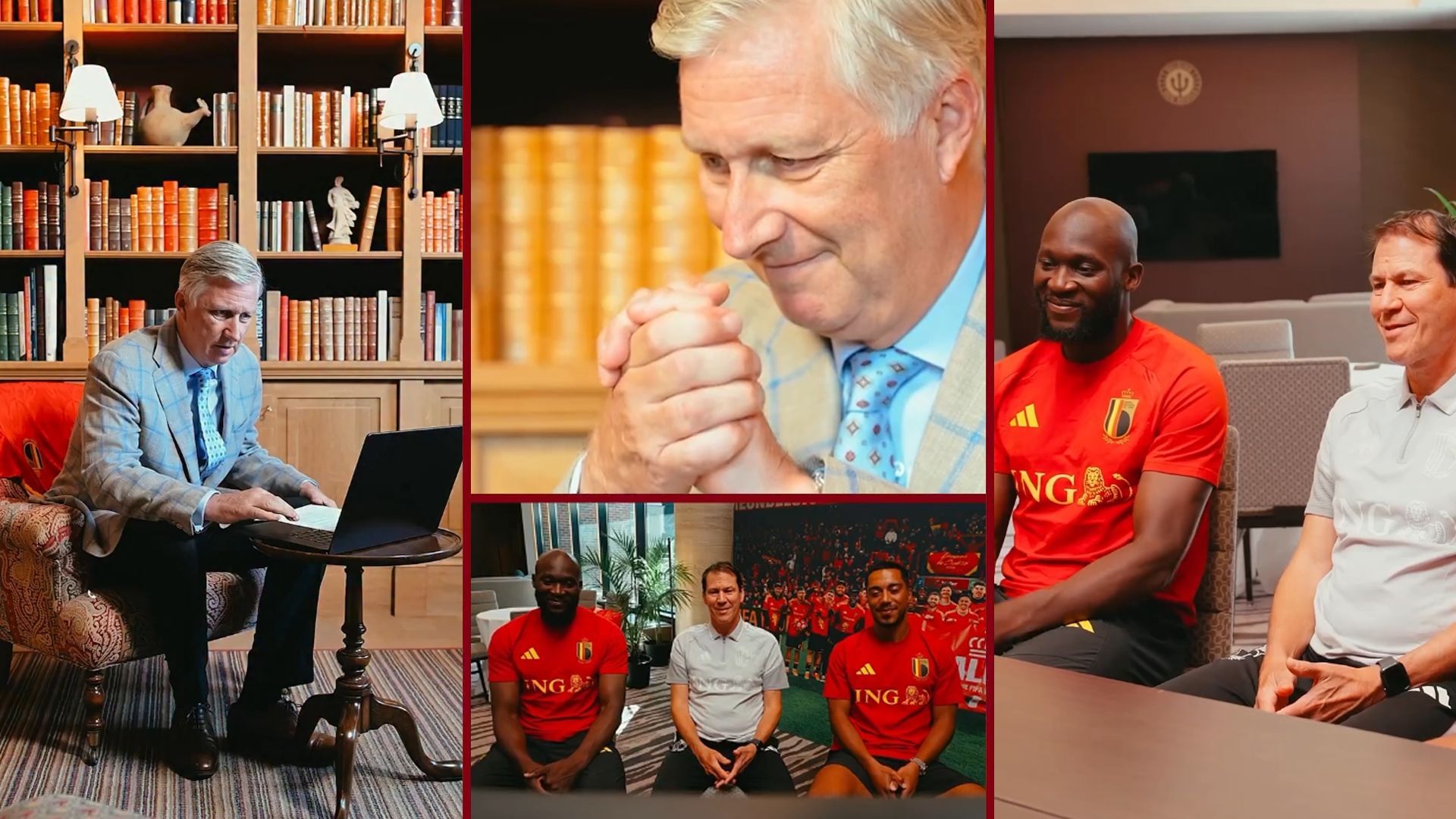 Le Roi Philippe soutient les Diables Rouges pour la Coupe du monde 2026.