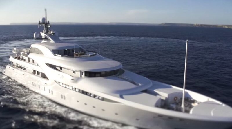 Le superyacht de Poutine, aperçu au Danemark depuis le début de la guerre.