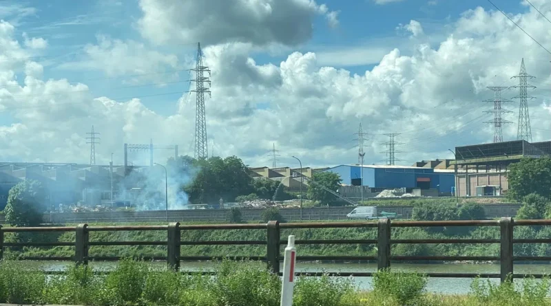 L'incendie criminel sur le site de Renewi à Seraing.