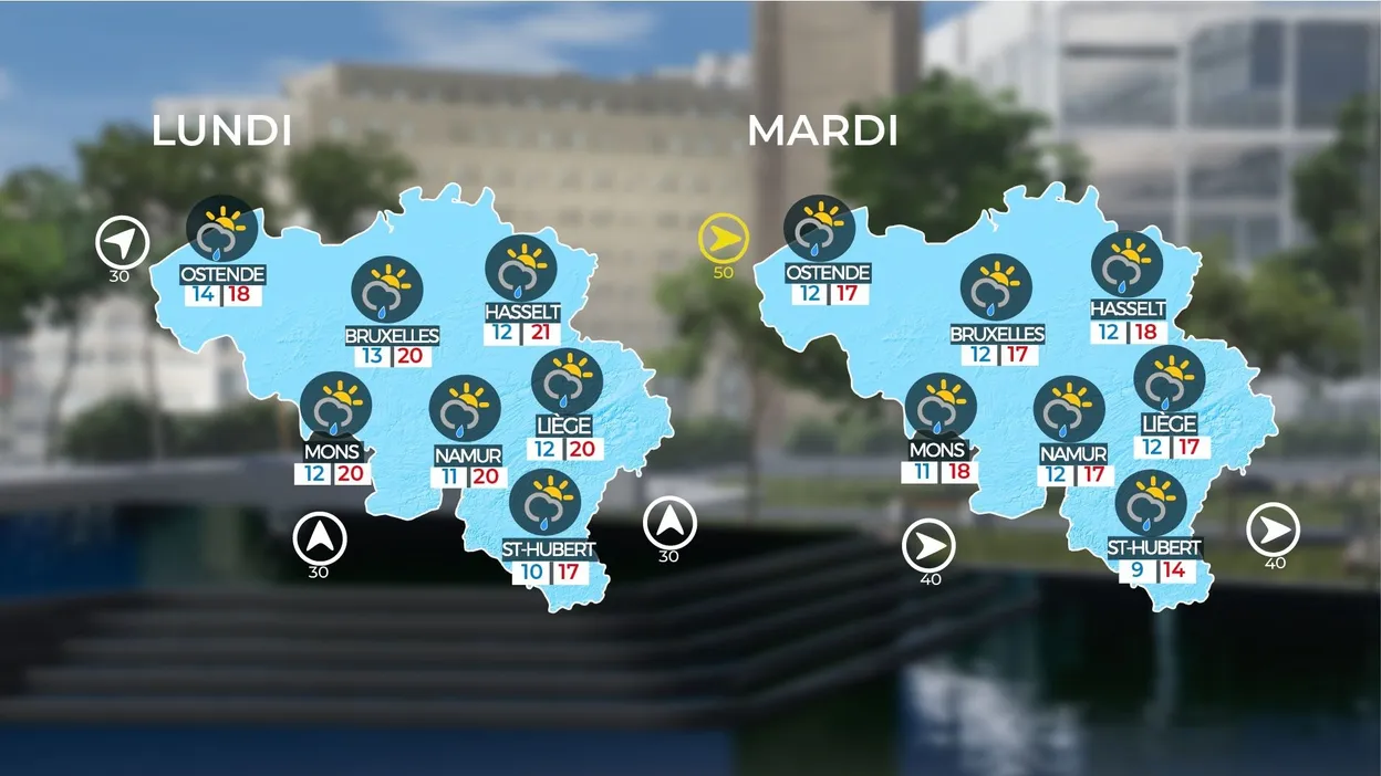 Météo en Belgique : un temps variable et venteux prévu