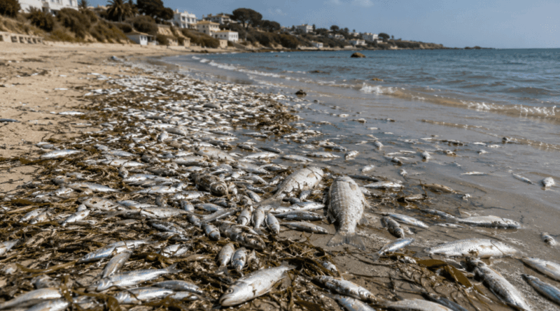 Mortalité massive de poissons à la plage de Soliman