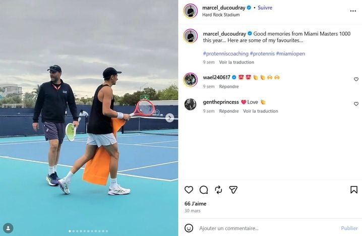Marcel Du Coudray et Matteo Arnaldi à Miami en mars dernier.