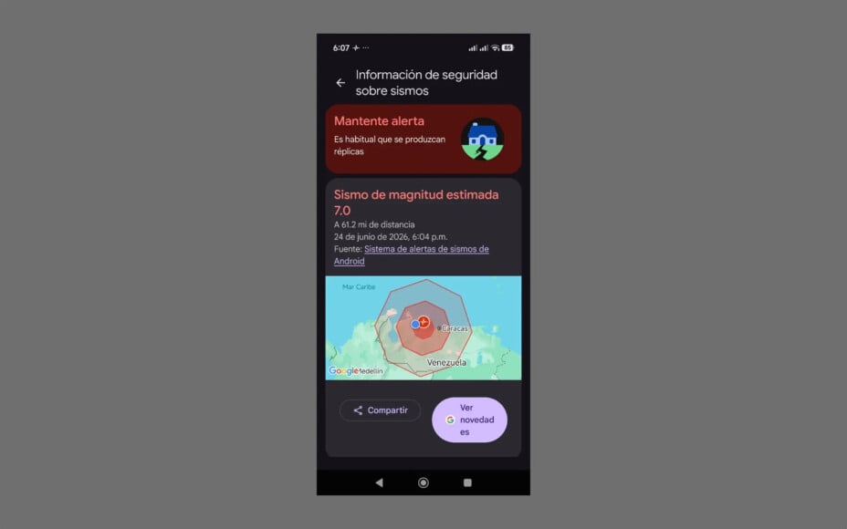 Séisme au Venezuela : les alertes Android avant les secousses.