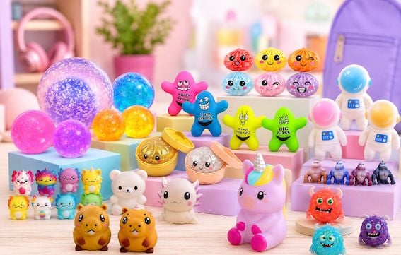 Tendance des jouets antistress : explications sur Mochi, Dumpling et Nice cube.