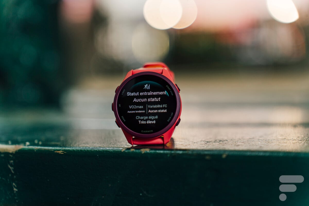 Le statut d'entraînement sur la Garmin Forerunner 170