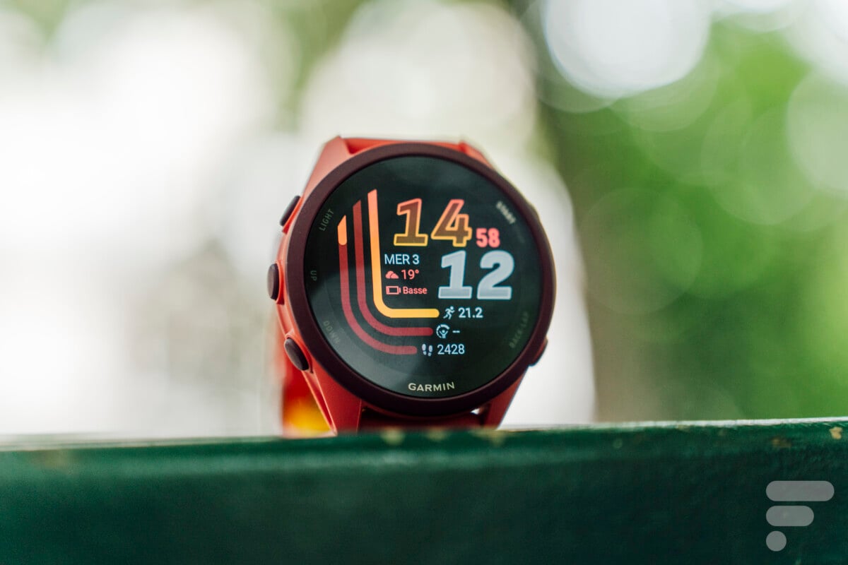 L'écran de la Garmin Forerunner 170