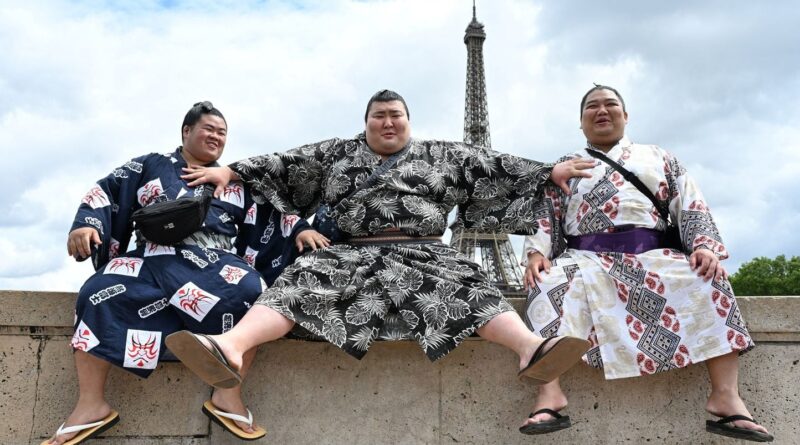 Toilettes renforcées et sel de Guérande pour le tournoi de sumo à Paris