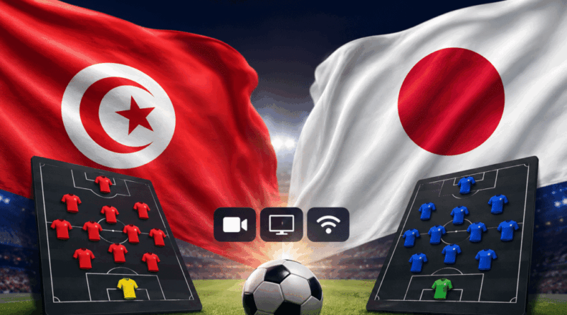 Tunisie – Japon : chaînes de diffusion et compositions prévues