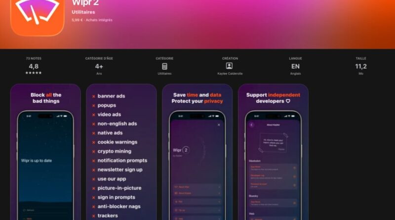 Une nouvelle application bloque la publicité sur votre iPhone.