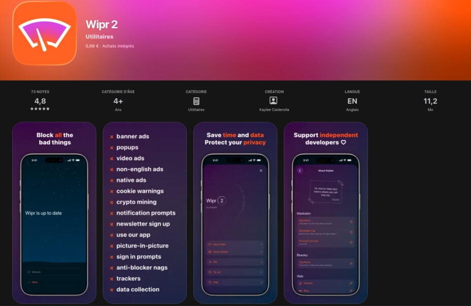 Une nouvelle application bloque la publicité sur votre iPhone.