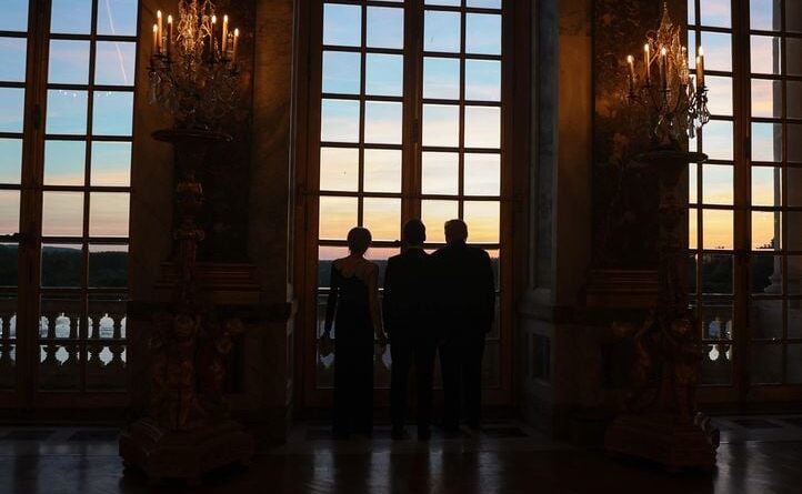 Visite de Donald Trump au Château de Versailles avec les Macron.