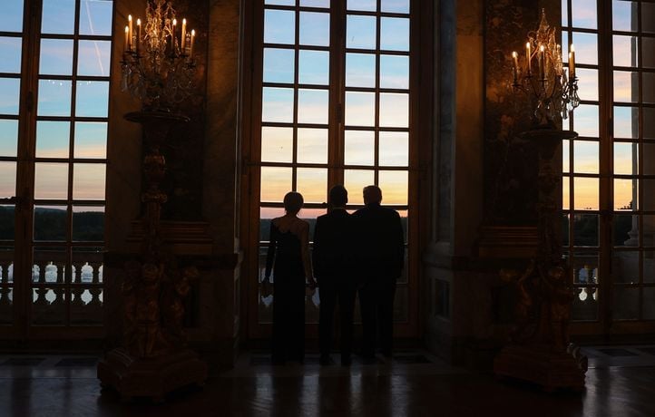 Visite de Donald Trump au Château de Versailles avec les Macron.