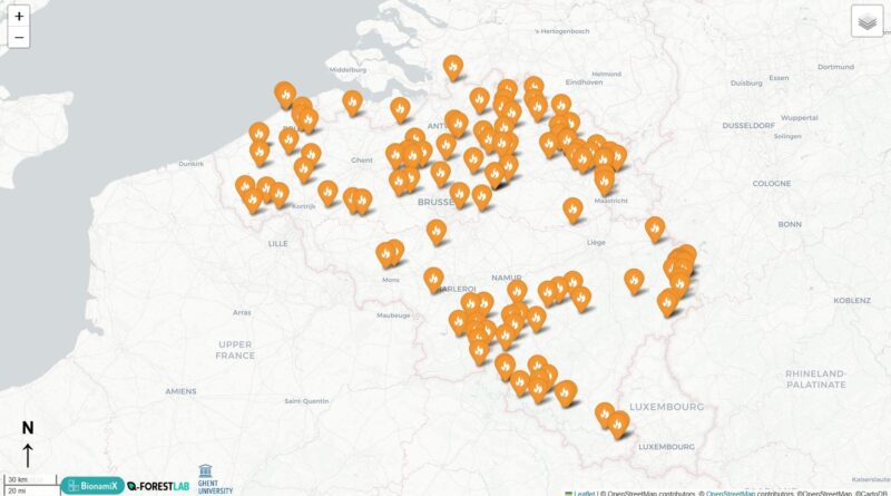 117 feux de végétation en Belgique en 2026, risque croissant.