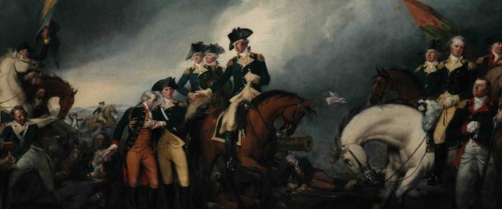 George Washington, d'abord au service de l'armée britanique, avant de servir celle des américains.