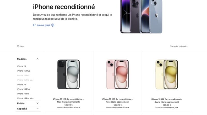 90 % des smartphones reconditionnés en France sont des iPhone.