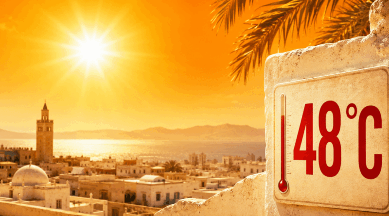 Alerte météo : jusqu'à 48°C aujourd'hui en Tunisie