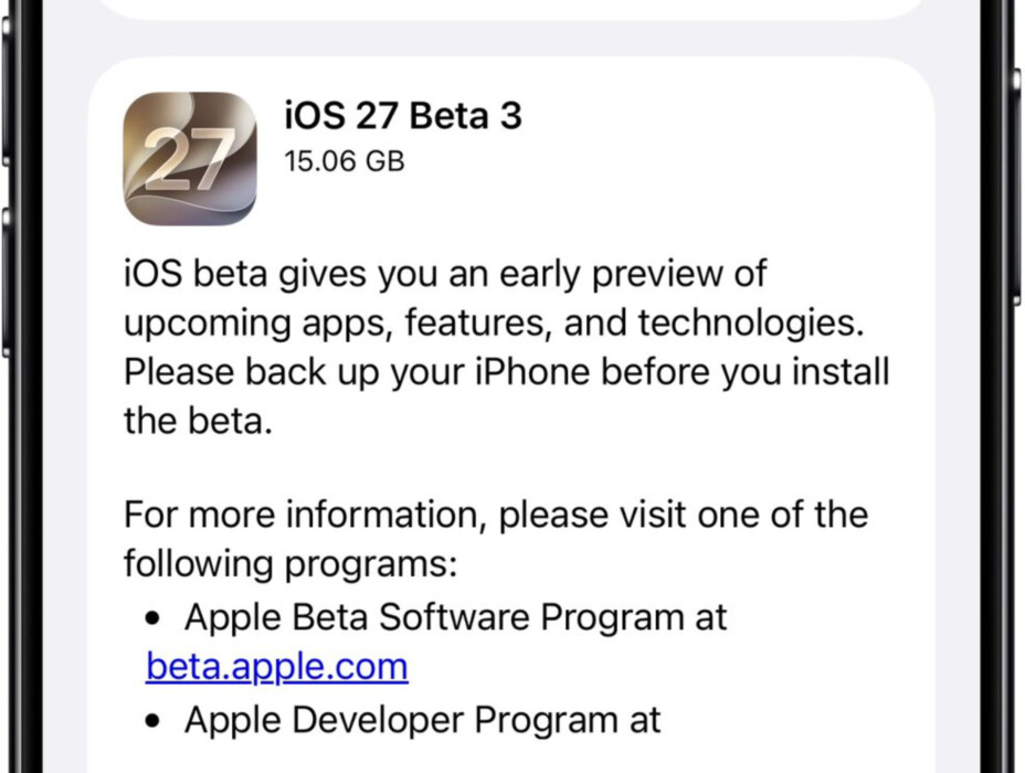 Apple déploie la bêta 3 d’iOS 27 avec nouveau Siri AI.
