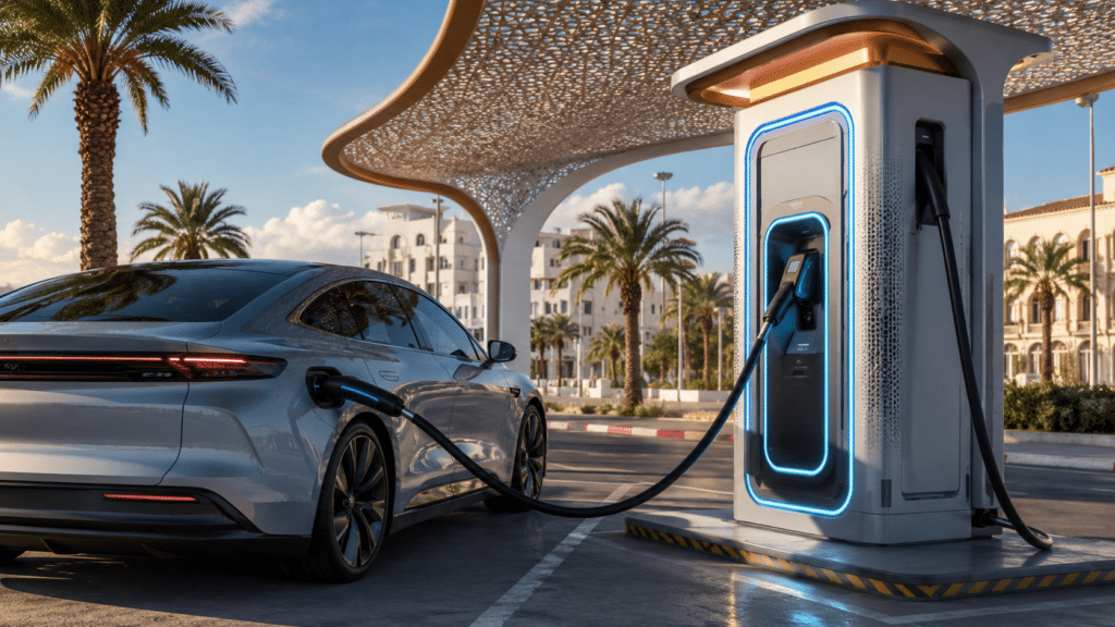 Bornes ultra-rapides : la technologie chinoise recharge en 7 minutes en Tunisie.