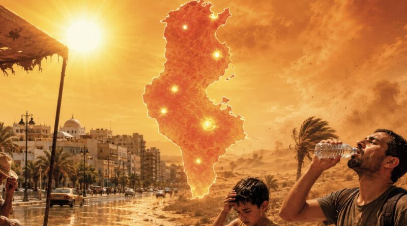 Canicule en Tunisie : 10 gouvernorats en vigilance orange.