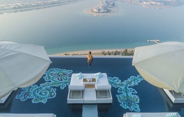 Au Palm Jumeirah de Dubaï, aux Émirats arabes unis.