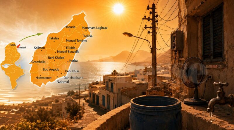 Cap Bon : canicule insupportable, habitants sans électricité, eau et sommeil